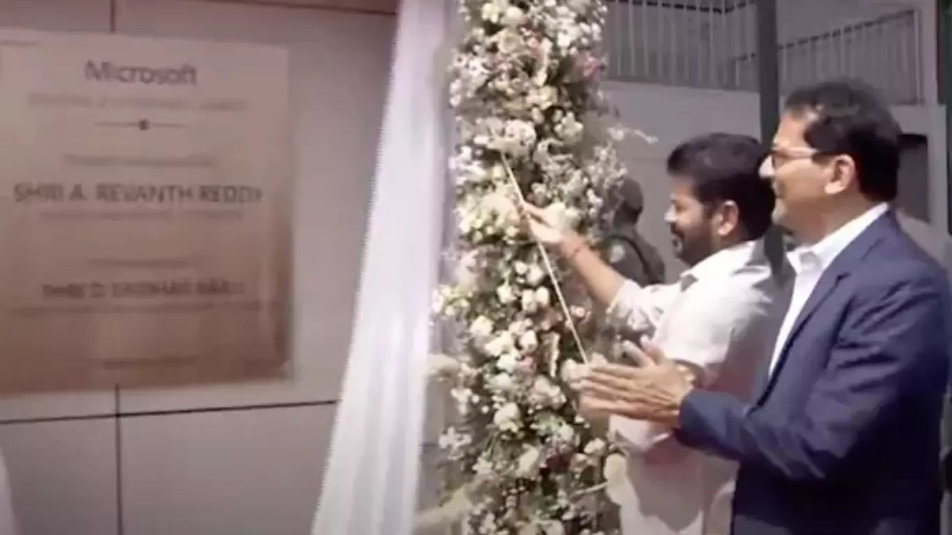 revanth reddy, chief minister, microsofts new campus, hyderabad revanth reddy, chief minister, microsofts new campus, hyderabad