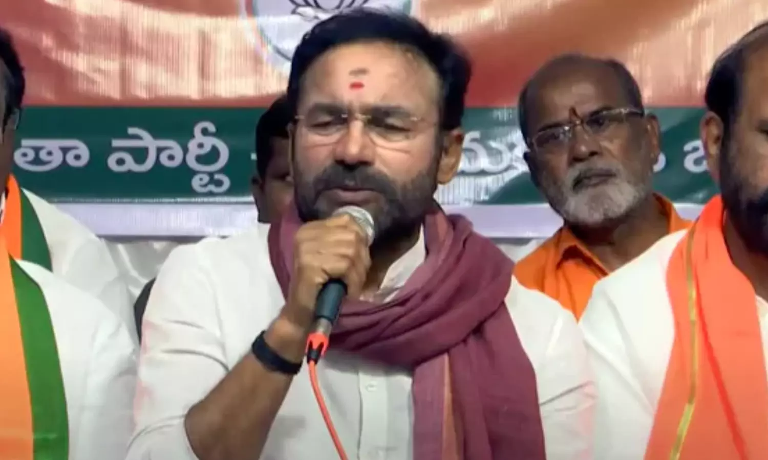 kishan reddy, union minister , anger,  congress government