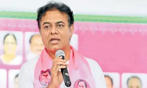 ktr, meet, brs leaders, telangana bhavan