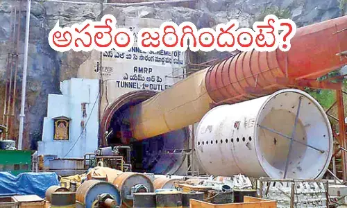 eight more workers, trapped, left bank canal, srisailam