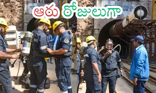 search operations, eight workers trapped,  left canal tunnel, srisailam