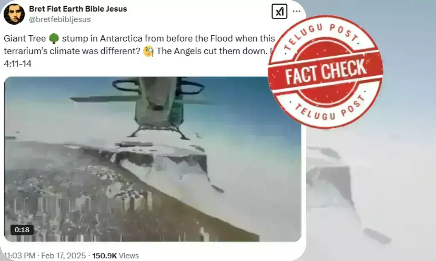 Fact Check: Claims that a mammoth tree stump was found in Antarctica are false, it is SANAE IV base