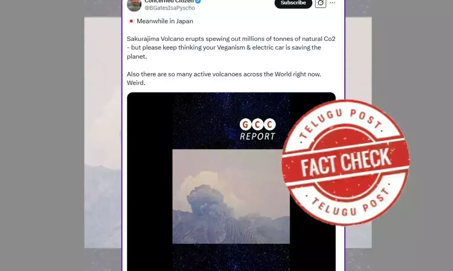 Fact Check: Human activities emit more than 60 times CO2 released by active volcanoes every year