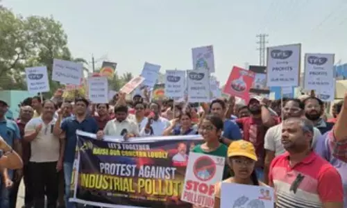 people,  protest, ndustrial pollution,  bachupalli