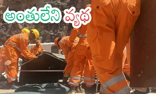 rescue operations,  accident,  left canal tunnel, srisailam