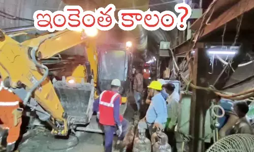 relief operations, accident, left canal tunnel,  srisailam