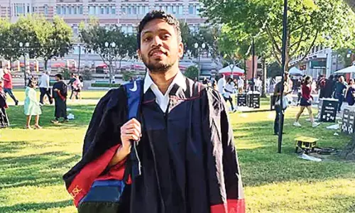 sai dinesh, hyderabad, three crores salary,  america