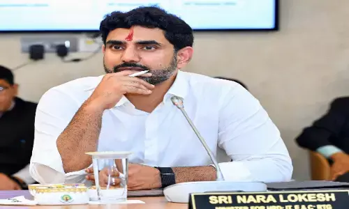 nara lokesh, minister,  anger, education department officials