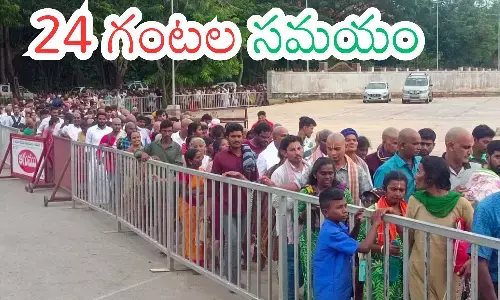 darsan time today in tirumala, crowd,  devotees, wednesday