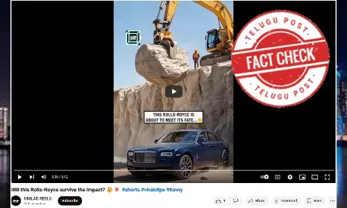 ಫ್ಯಾಕ್ಟ್‌ಚೆಕ್‌: ರೋಲ್ಸ್‌ ರಾಯ್ಸ್‌ ಕಾರಿನ ಮೇಲೆ ಬಂಡೆಕಲ್ಲು ಹಾಕಿದರೂ ಏನೋ ಆಗೋದಿಲ್ಲ ಎಂದು ಎಐ ವಿಡಿಯೋ ಹಂಚಿಕೆ