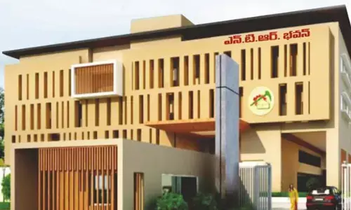 chandrababu, nara lokesh,  partys central office, tdps foundation da