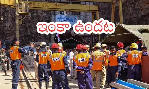 relief operations, accident, left canal tunnel,  srisailam