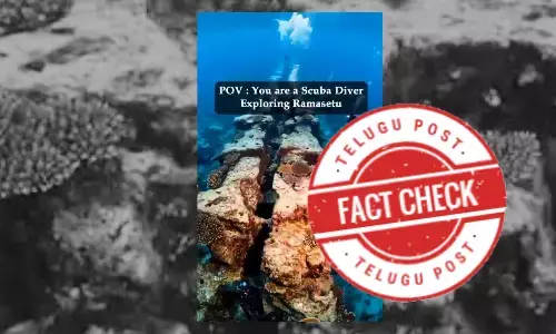 The viral video of the Ram Setu under the sea is AI-generated