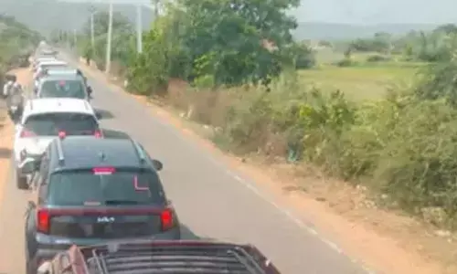 saleswaram jatara, nallamala forest, trafic,