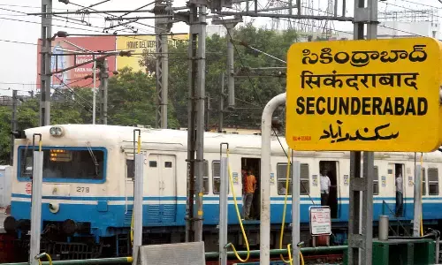 secunderabad railway station, platforms., closed,  trains