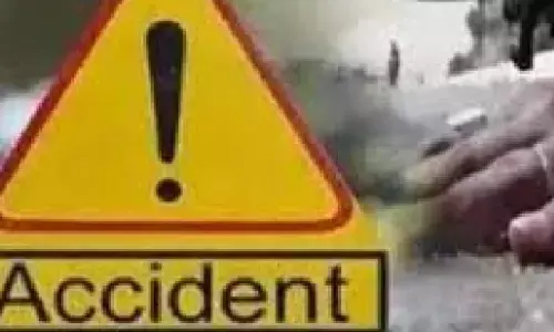 road accident, two people died, car, medchal  district