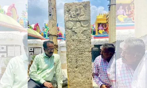 1518లోని కృష్ణదేవరాయ శాసనం కుంగిపోతోంది: రక్షణకు పిలుపు