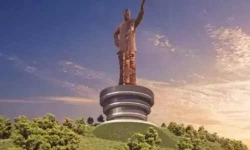statue of  ntr,  six hundred feet, amaravati, andhra pradesh