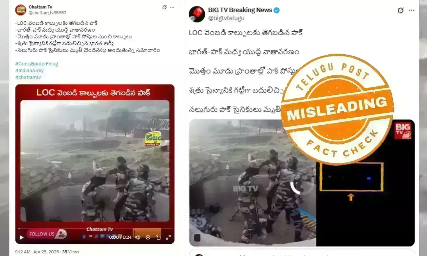 Indian soldiers firing