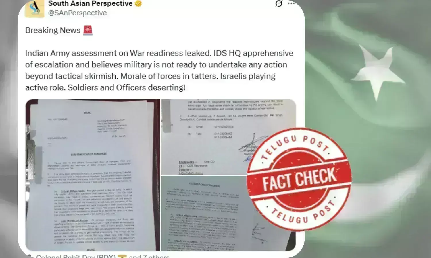 Fact Check: Pro-Pakistan users share fake leaked documents on Indian Armys retaliation plans