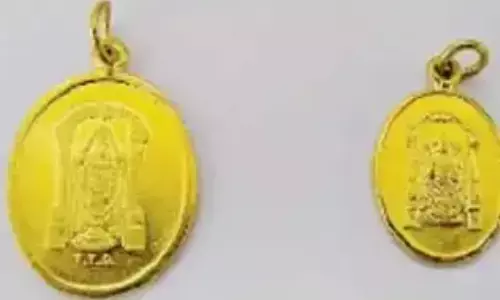 devotees, tirumala, srivari gold dollar, akshya tritiya