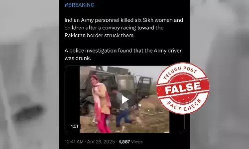 The viral video of an Indian Army vehicle is old and has no connection to the Pahalgam incident