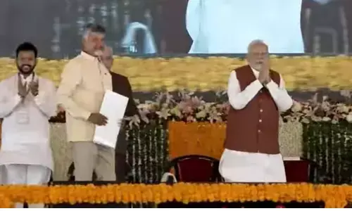 narendra modi, prime minister, foundation stone, amaravati capital