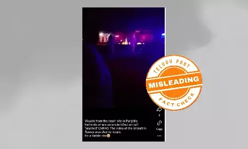 Old Video of IAF MiG-21 Crash Near Moga Shared With Misleading Claim as Recent