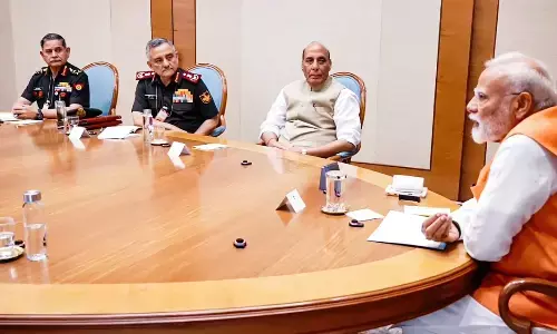 narendra modi, prime minister, meeting, chiefs of the three services
