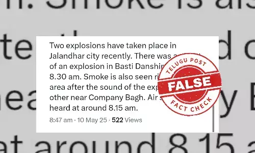 No Drone Attack in Basti Danishmanda, Jalandhar – Just a Garbage Fire