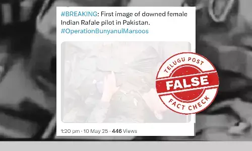 Fact Check: Old Crash Image Falsely Shared as Indian Female Pilot Captured in Pakistan