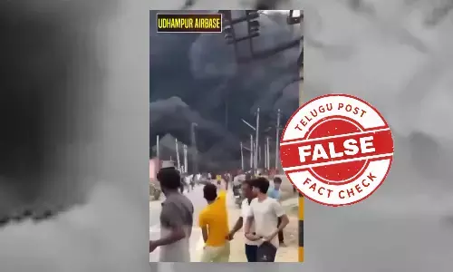 Video of Hanumangarh Factory Fire Falsely Shared as Udhampur Airbase Attack by Pakistan