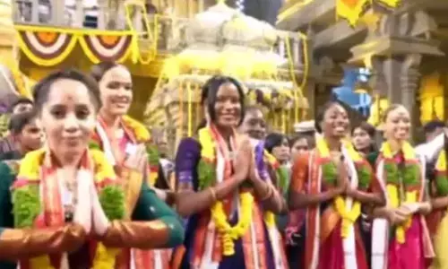 miss world, contestants, yadagirigutta, bhudan pochampalli