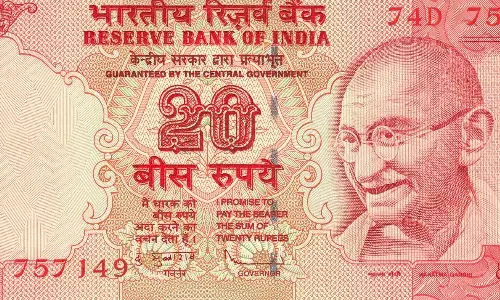 reserve bank of india,  new currency notes, twenty rupees, india