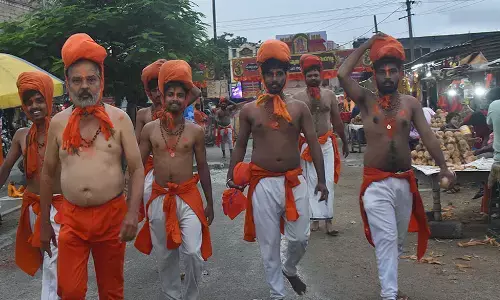 devotees, flocked, kondagattu anjaneyaswamy temple, telangana