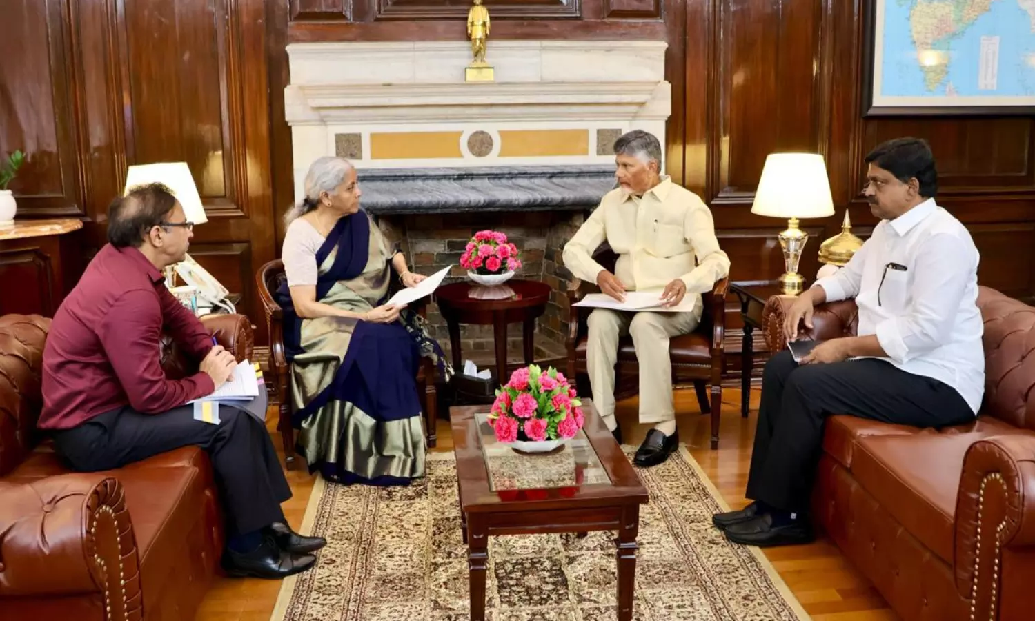 chandrababu, chief minister, delhi,  union ministers