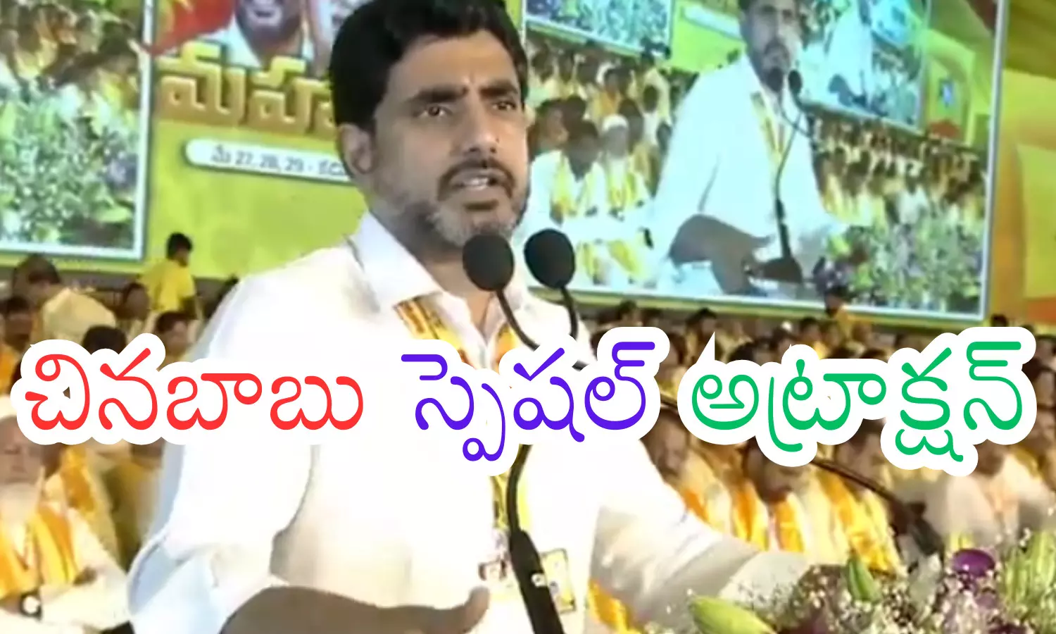 nara lokesh, special attraction, mahanadu.  kadapa
