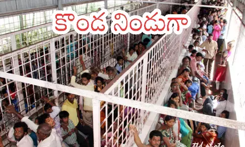 darsan time today in tirumala, huge rush, devotees, monday