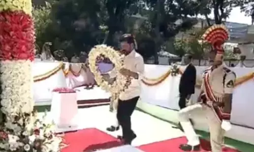 revanth reddy, chief minister, tribute, un park