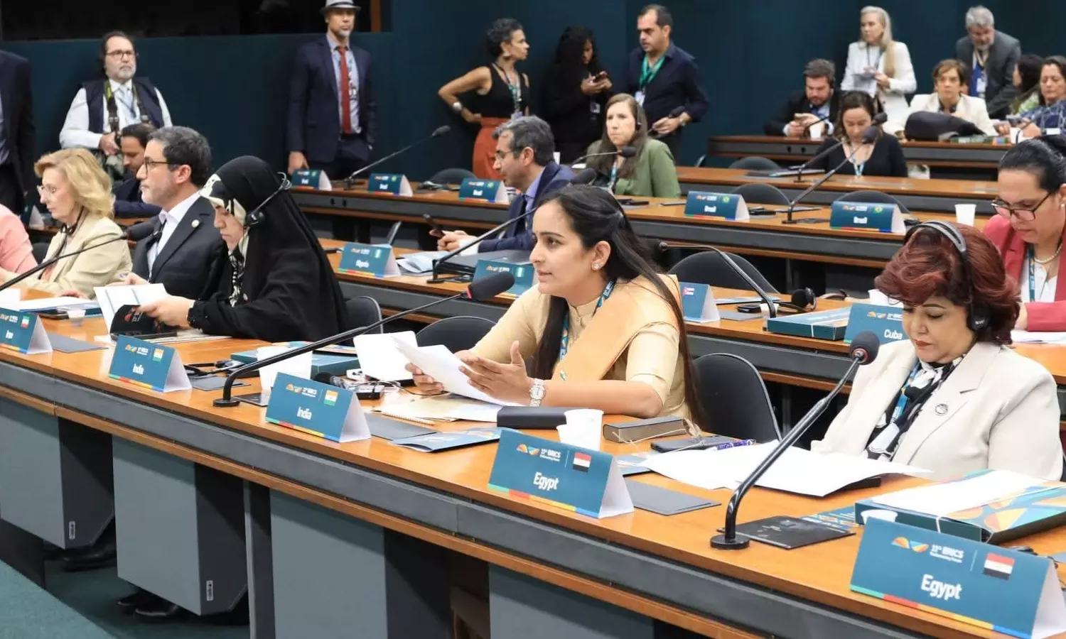 byreddy sabari,  tdp, BRICS summit,  brazil