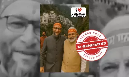 AI-Generated Video Falsely Shows Asaduddin Owaisi at Vaishno Devi with PM Modi