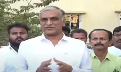 harish rao, brs, appear,  kaleshwaram commission