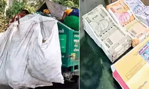 stolen cash, garbage cart,farmer ramakrishna, nellore district