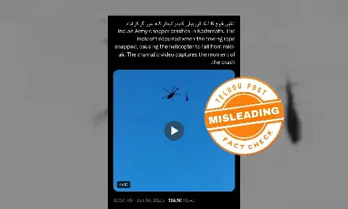 Old Kedarnath Helicopter Accident Video Misleadingly Linked to Indian Army