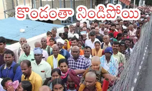 darsan time today in tirumala, rush, devotees   wednesday