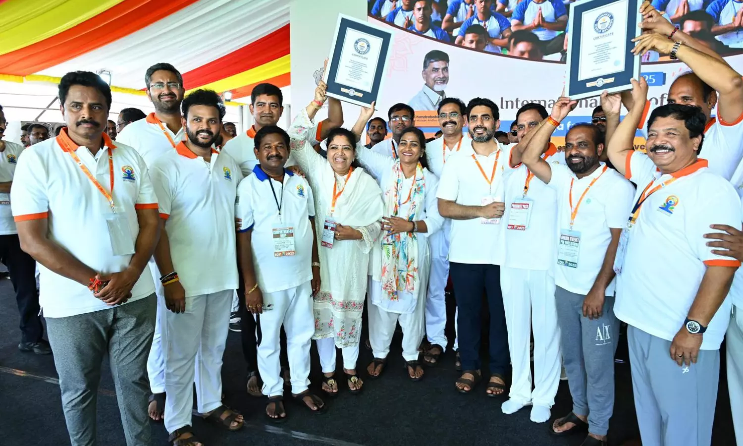 yogaandhra, guinness book of records, visakhapatnam andhra pradesh