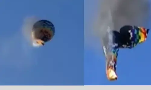 హాట్‌ ఎయిర్‌ బెలూన్‌ ప్రయాణం విషాదాంతం