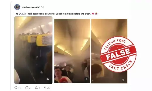 அகமதாபாத் விபத்திற்கு முன் புகையால் நிரம்பிய விமானக் கேபின் காணொளி – உண்மை என்ன?