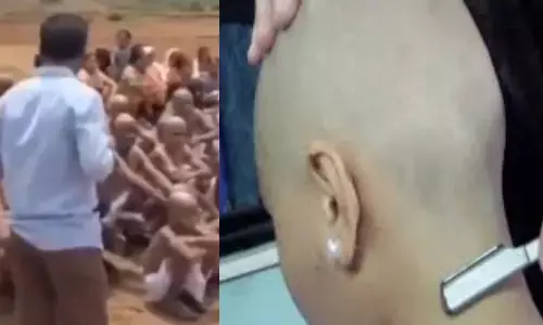 ఆ ఊళ్ళో ఒకేసారి 40 మంది గుండు చేయించుకున్నారు