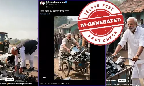 ಫ್ಯಾಕ್ಟ್‌ಚೆಕ್‌: ನರೇಂದ್ರ ಮೋದಿ ಅಹಮದಾಬಾದ್‌ ವಿಮಾನದ ಅವಶೇಷಗಳನ್ನು ಮಾರಾಟ ಮಾಡಲು ತೆಗೆದುಕೊಂಡು ಹೋಗುತ್ತಿದ್ದಾರೆ ಎಂದು ಎಐ ವಿಡಿಯೋ ಹಂಚಿಕೆ